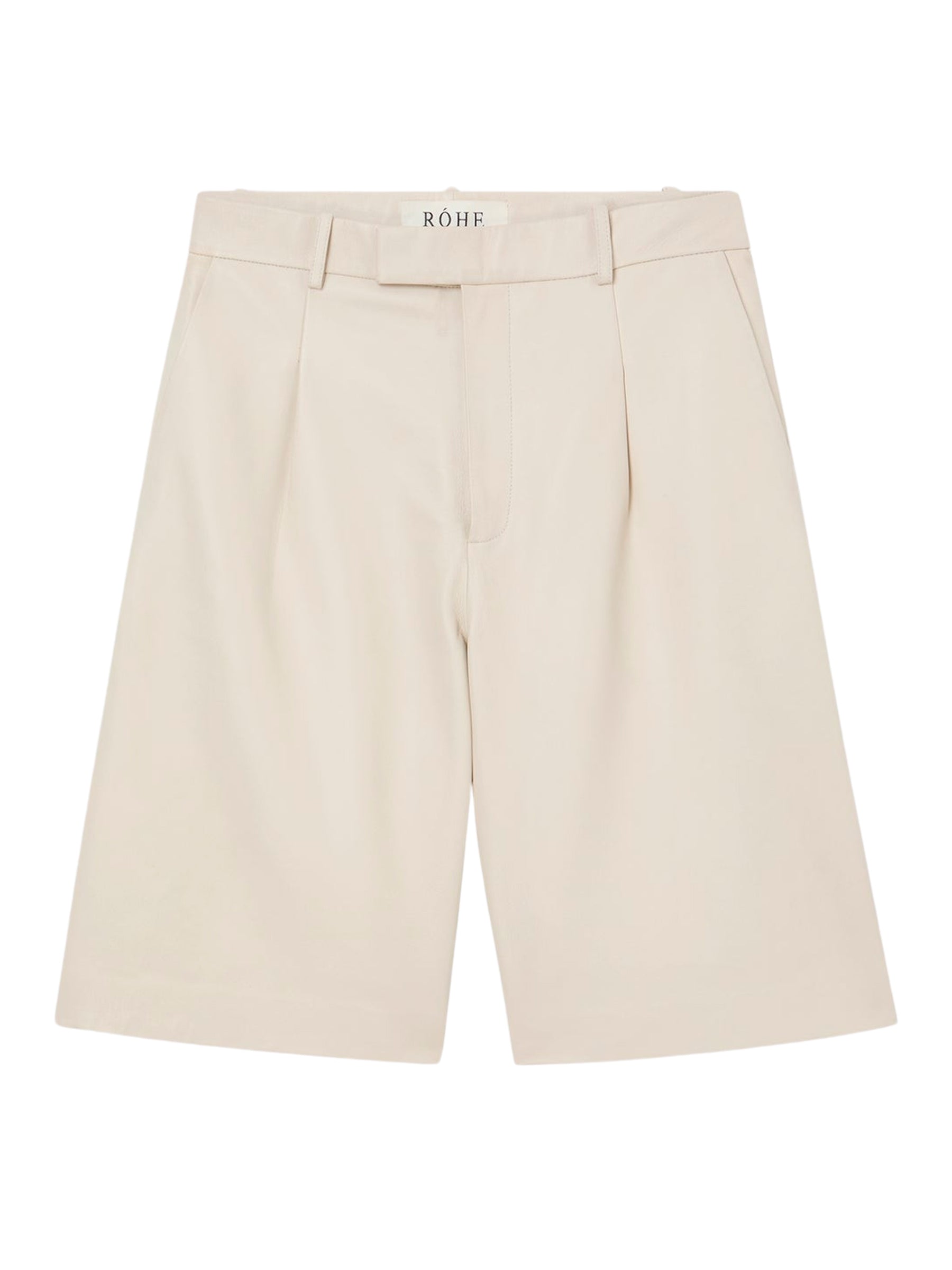 RÓHE | Baggy Fit Denim Shorts in White Ecru | The UNDONE