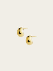 Rylan | Egg Stud Earrings in Gold | The UNDONE