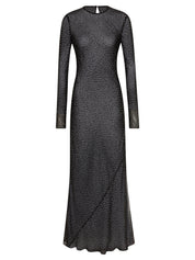 sir the label black long sleeve dress Yasmine Mini Dress | Black Heavyweight Silk