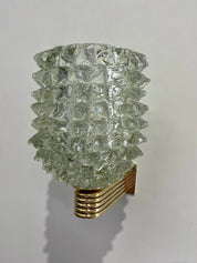 Secondi | Pale Green Murano Rostrato Wall Light by Barovier | The UNDONE