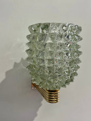 Secondi | Pale Green Murano Rostrato Wall Light by Barovier | The UNDONE