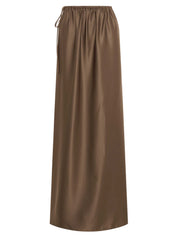 Solaqua | Lucia Tie Up Skirt in Tobacco | The UNDONE