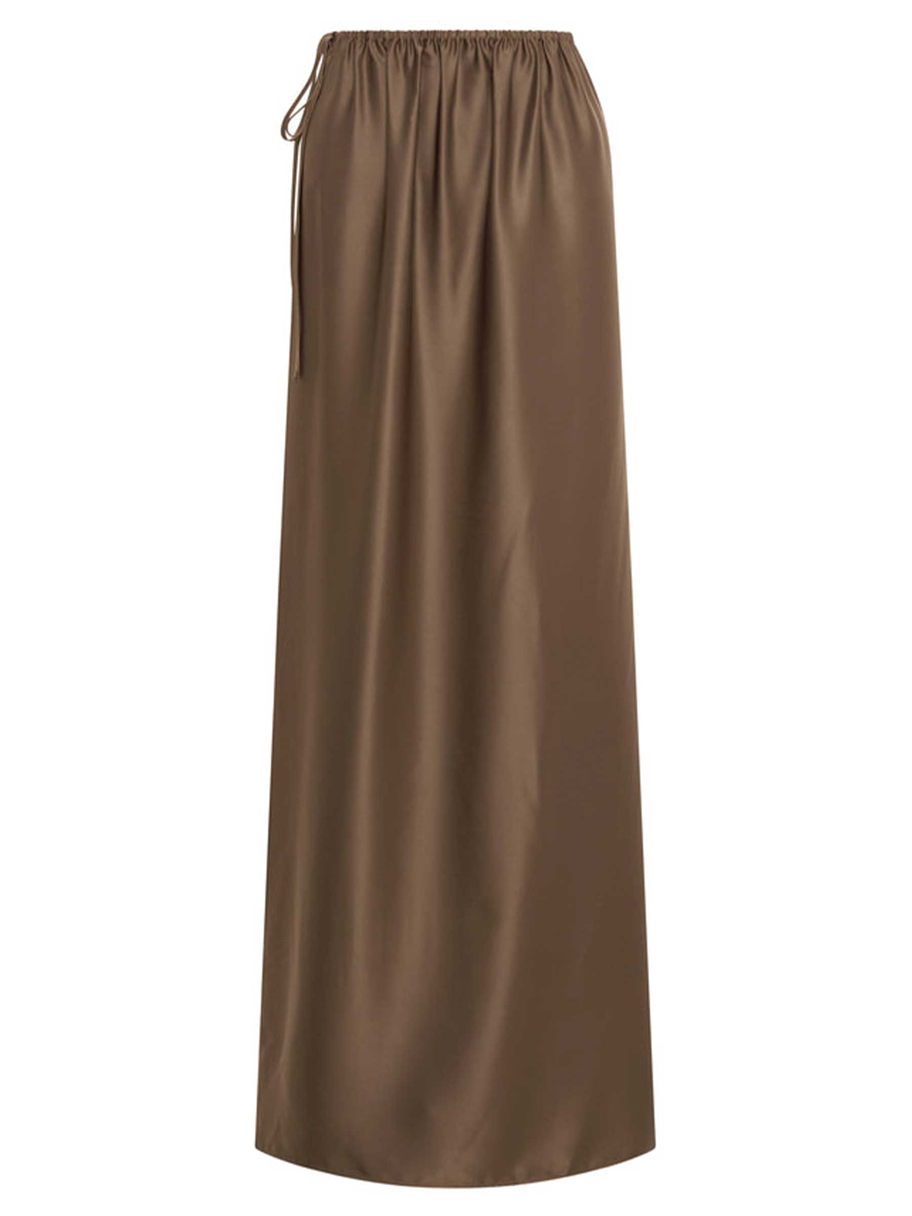 Solaqua | Lucia Tie Up Skirt in Tobacco | The UNDONE