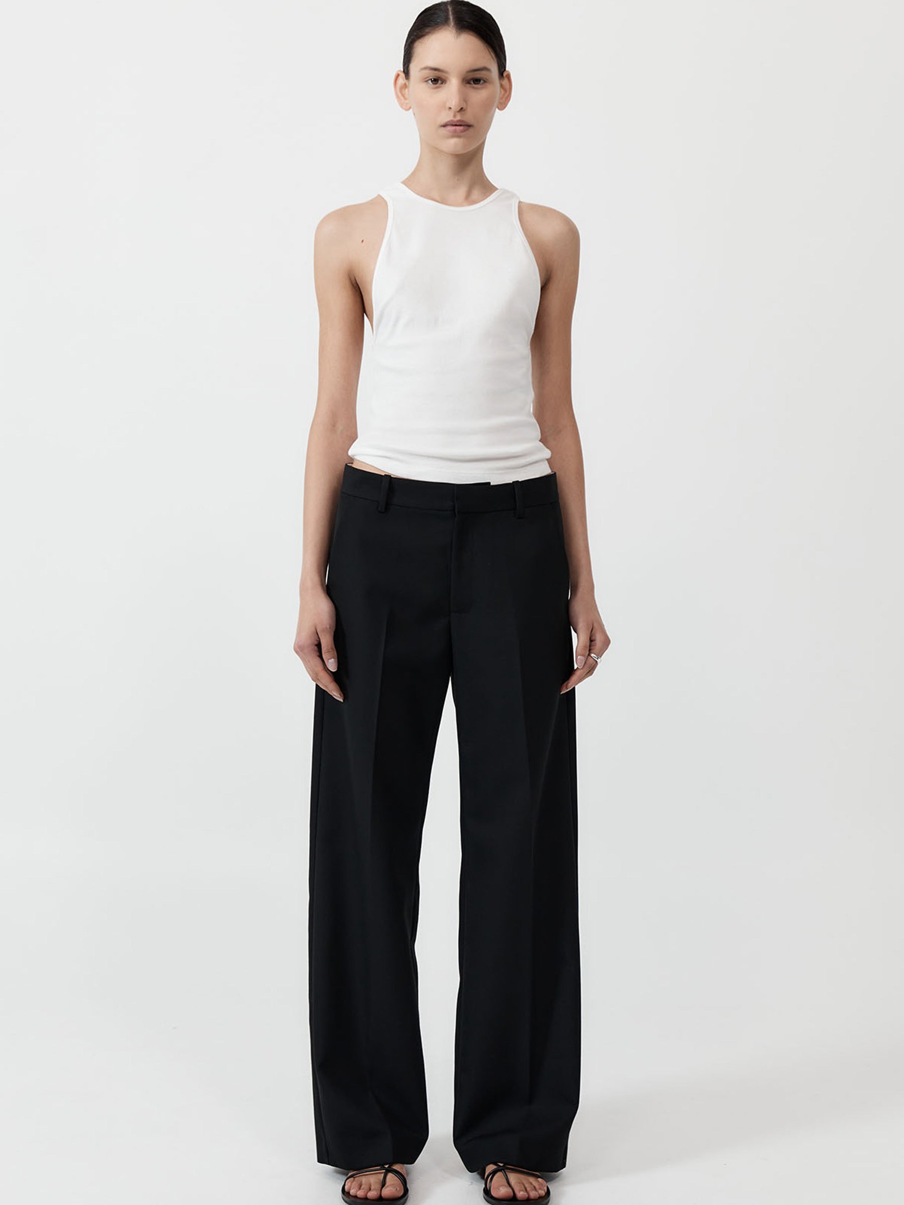 St. Agni | Carter Trousers in Black | The UNDONE