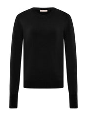 St. Agni | Classic Crew Neck Sweater in Black | The UNDONE