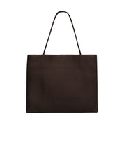 The Row | Cecily Satin Shopper in Brown | The UNDONE