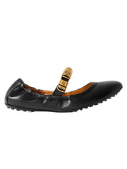 Tod's | Embellished Leather Ballet Flats in Black | The UNDONE