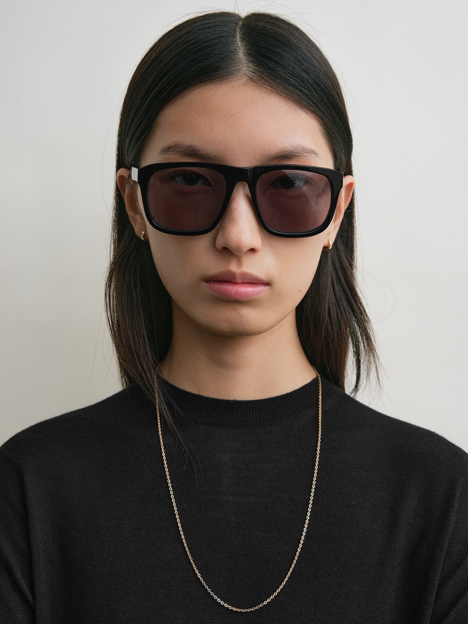 TOTEME | Navigator Sunglasses in Black | The UNDONE