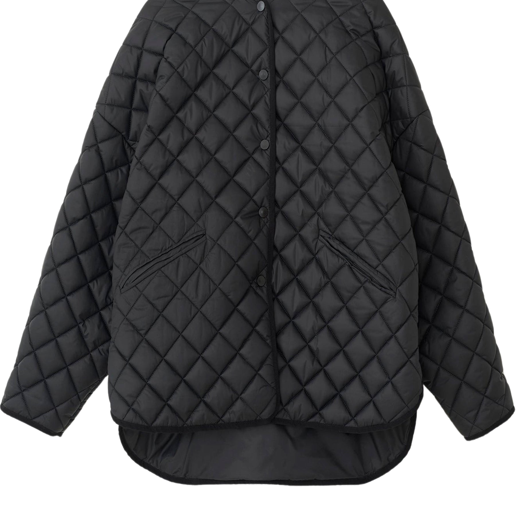 TOTEME | Quilted Jacket in Black | The UNDONE