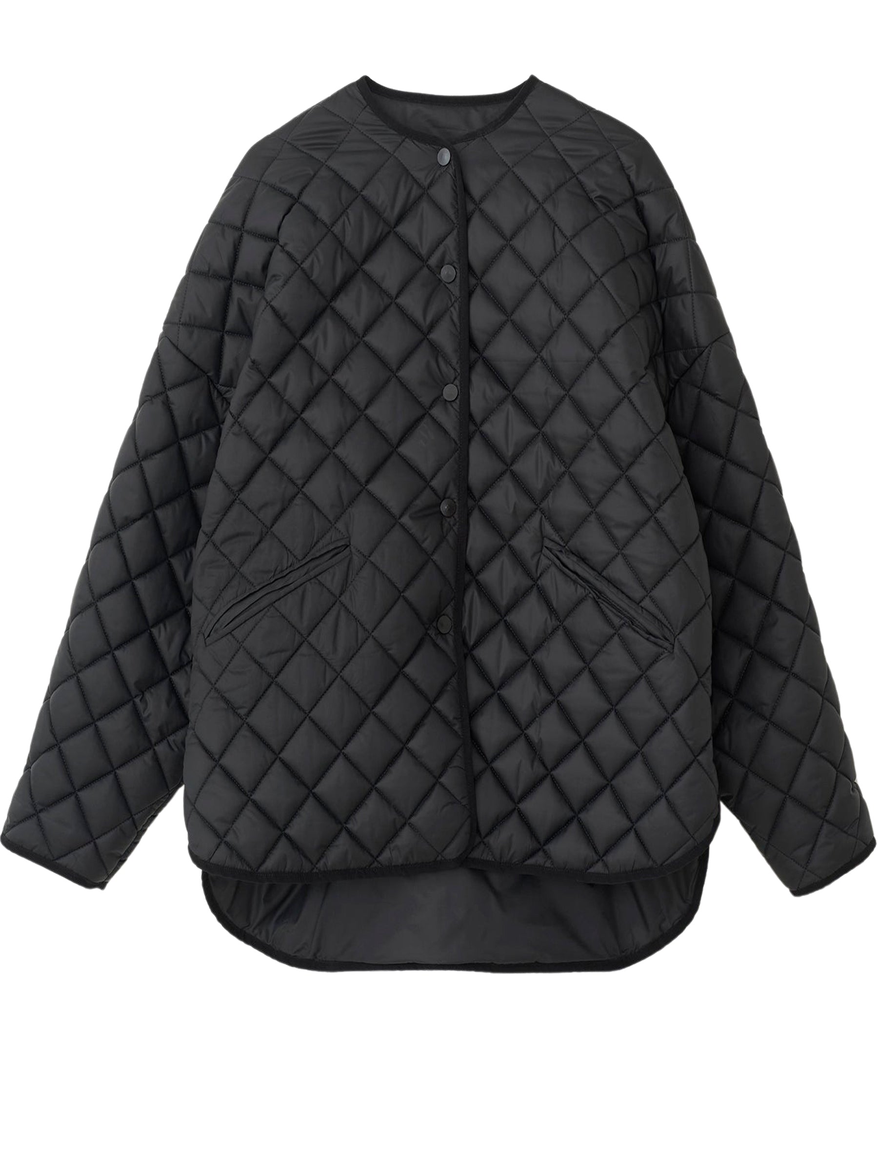 TOTEME | Quilted Jacket in Black | The UNDONE