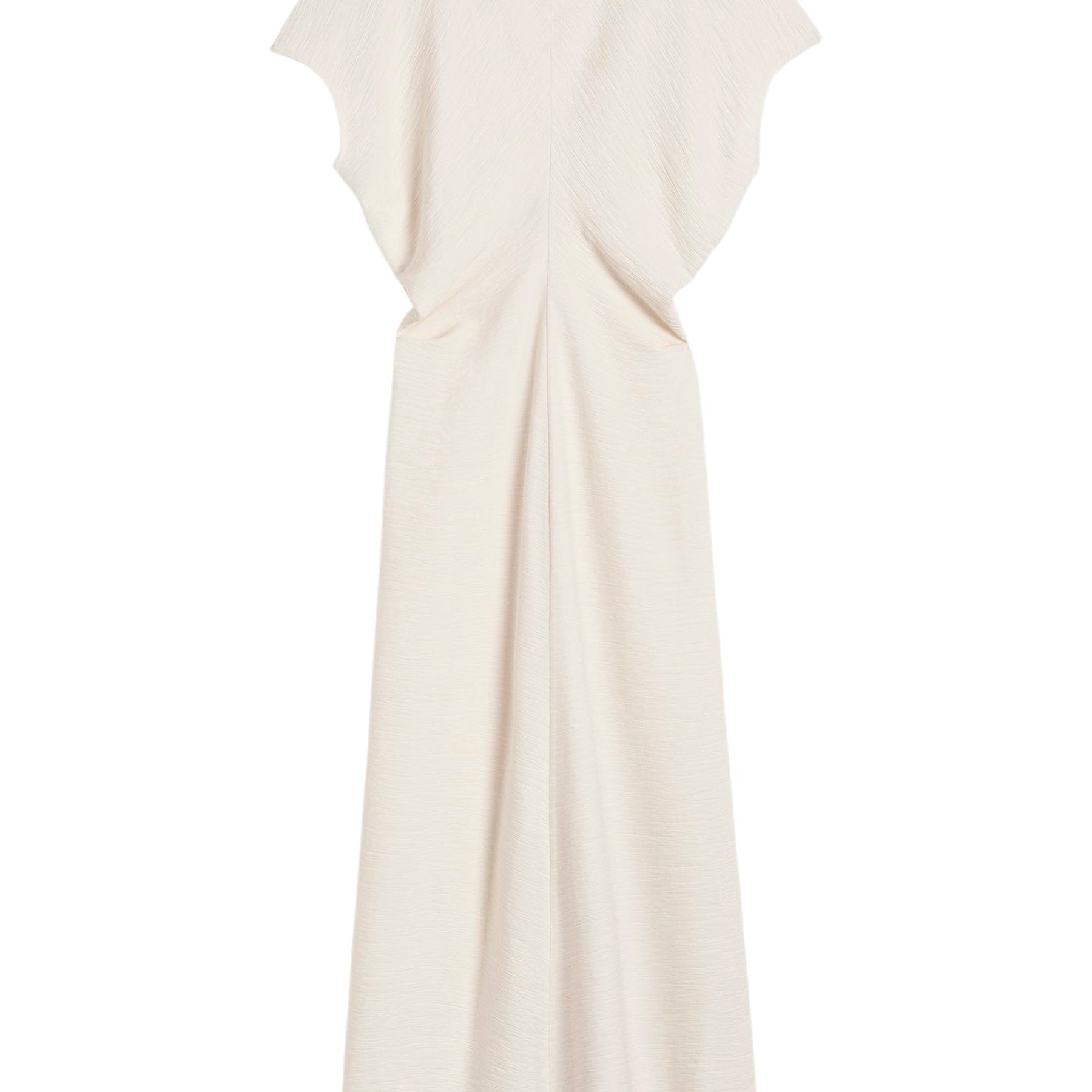 TOTEME | Slouch Waist Crinkled Dress in Cream | The UNDONE