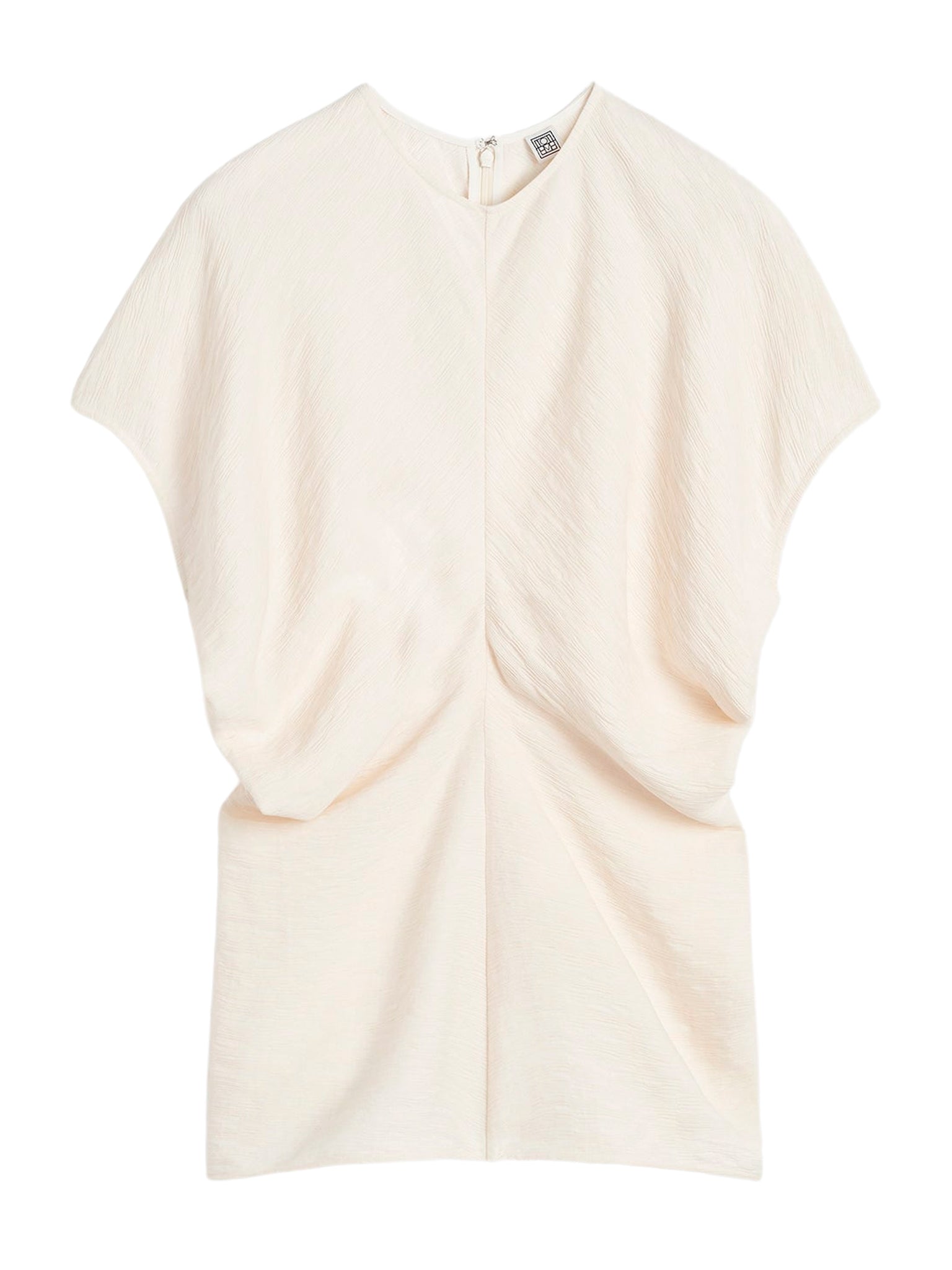 toteme slouch waist crinkled dress cream TOTEME Slouch waist crinkled dress cream - 243-WRD1103