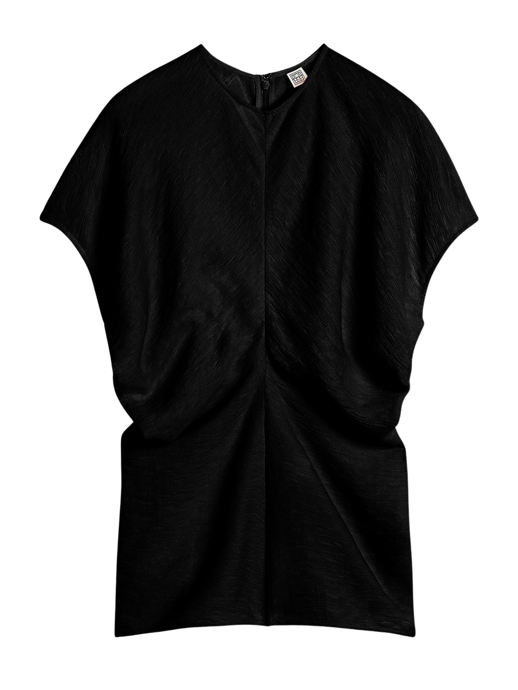 TOTEME | Slouch Waist Basketweave Top in Black | The UNDONE