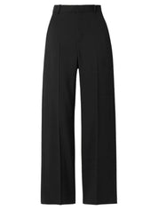 Wool-Twill Straight-Leg Pants
