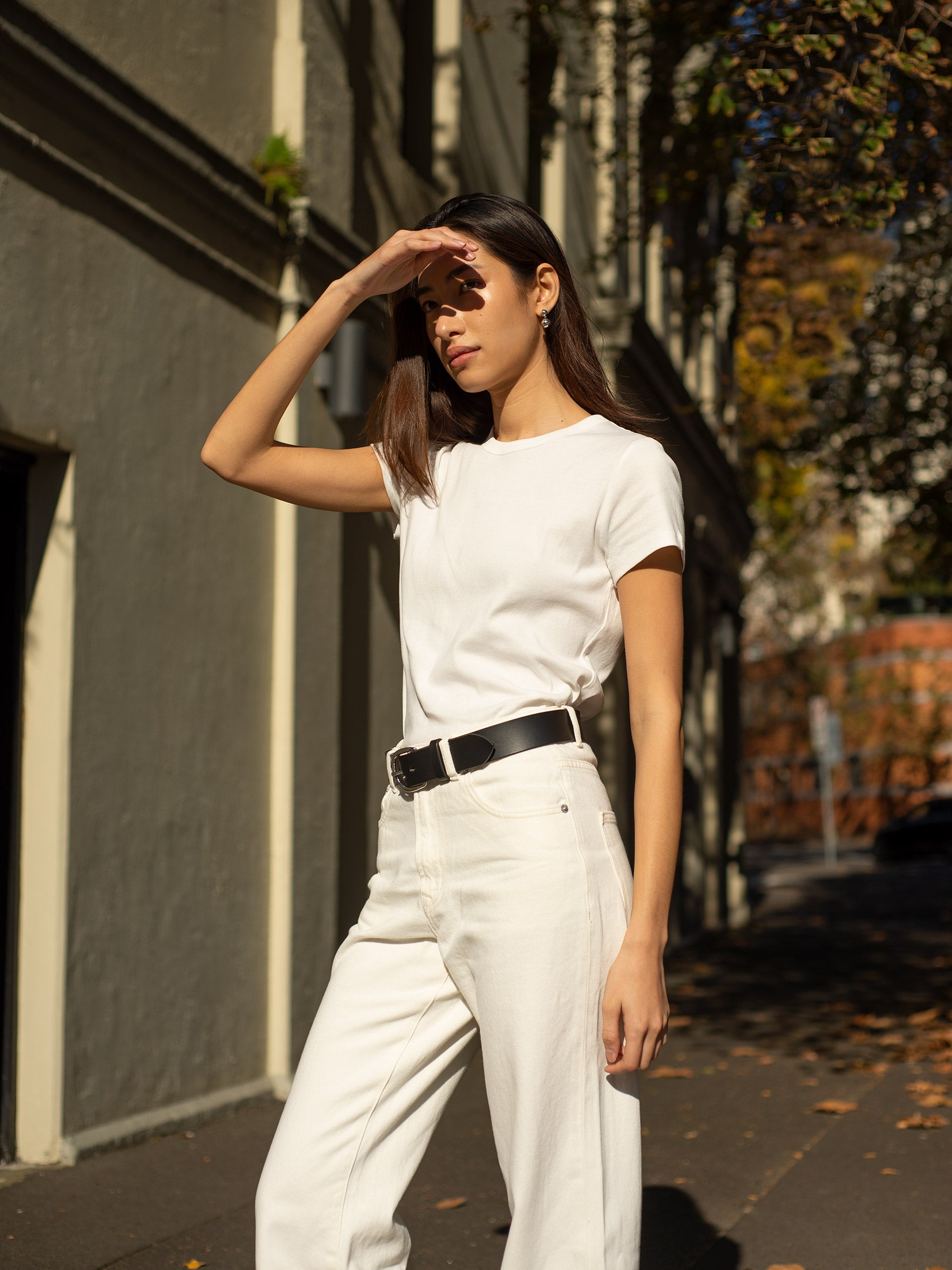 St. Agni | Organic Cotton Baby Tee in White | The UNDONE