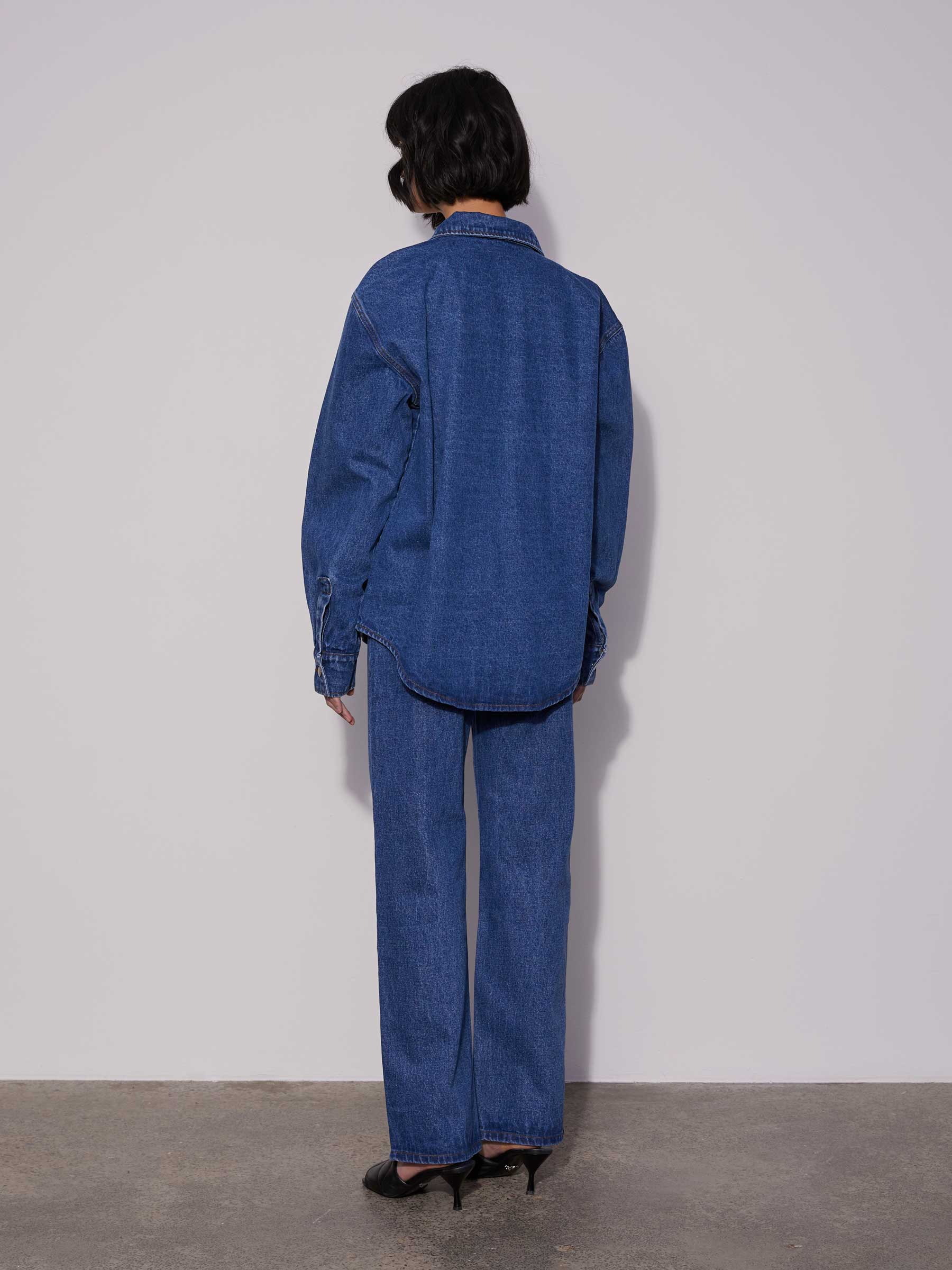 Wynn Hamlyn | Denim Shirt in Indigo | The UNDONE