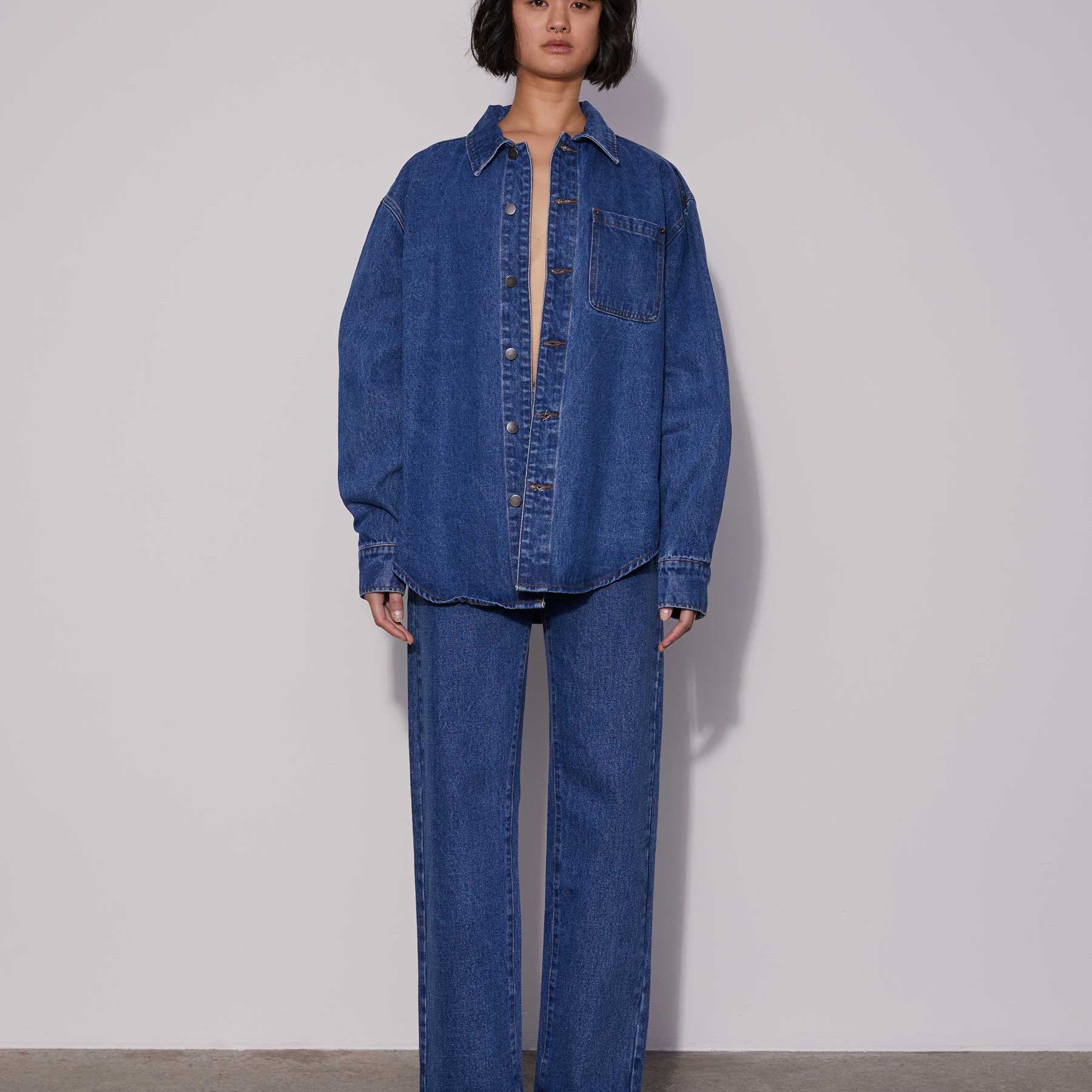 Wynn Hamlyn | Denim Shirt in Indigo | The UNDONE