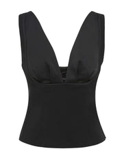 Wynn Hamlyn | Lily Top in Black | The UNDONE