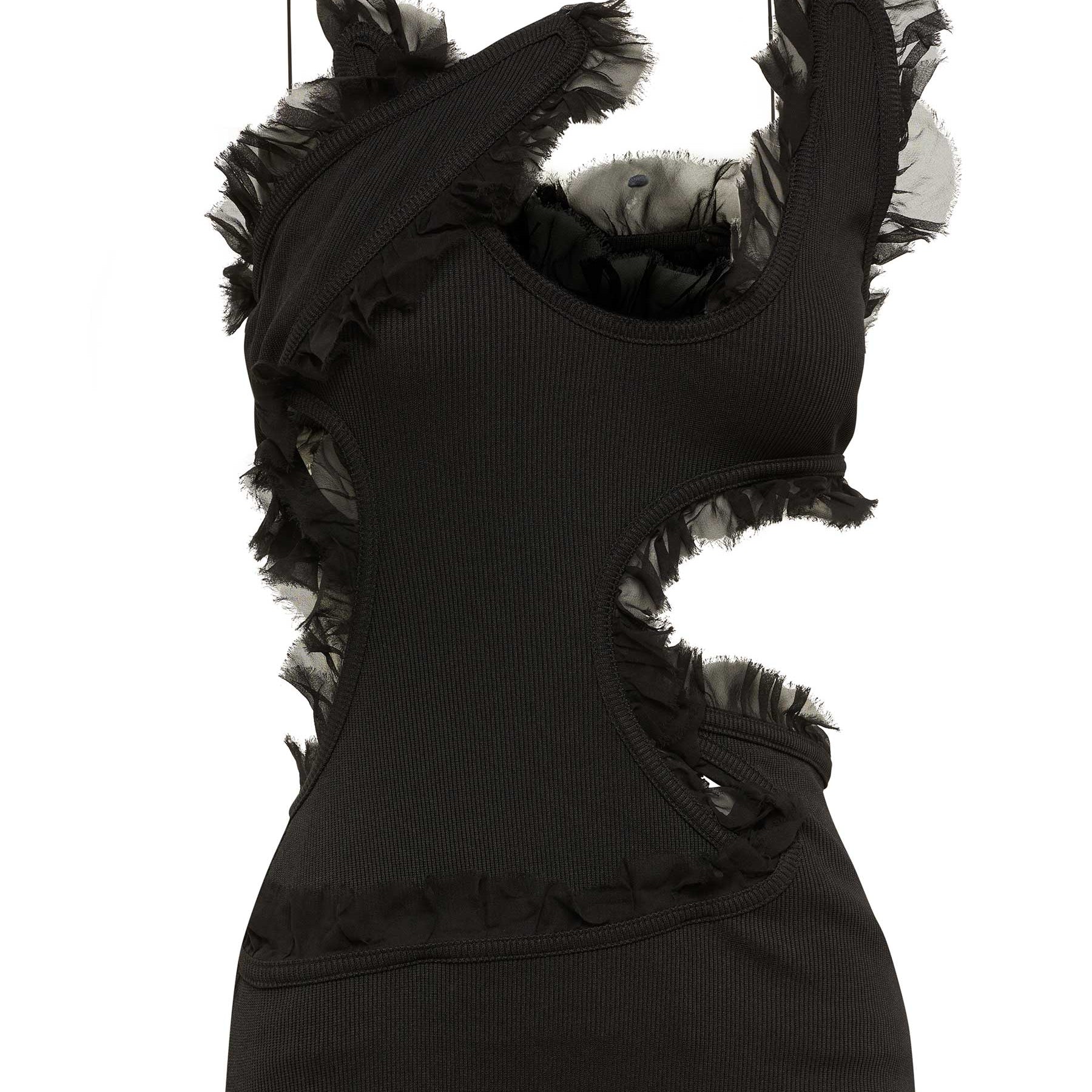 Christopher Esber | Carina Interlinked Top in Black | The UNDONE