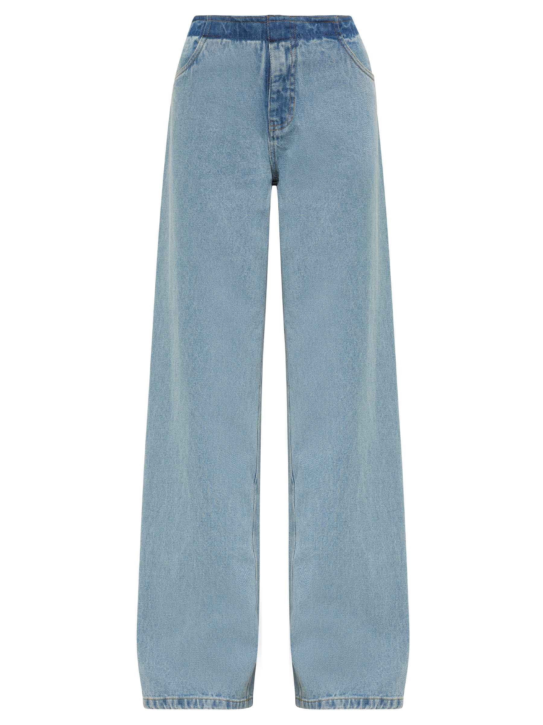 Christopher Esber | Deconstruct Denim Jean in Indigo | The UNDONE