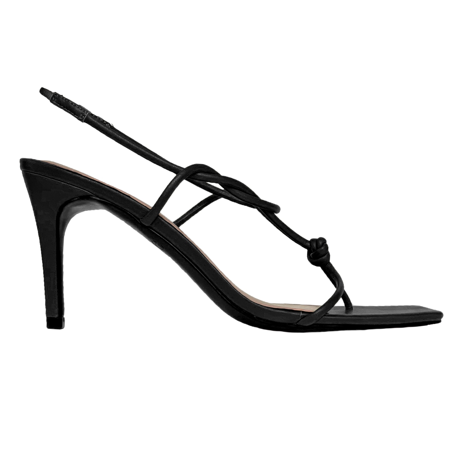 Edie Collective | The Betty Knot Heel in Black | The UNDONE