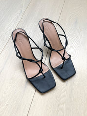 Edie Collective | The Betty Knot Heel in Black | The UNDONE