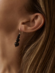 Remi Petite Beaded Earrings - Black Onyx | The UNDONE