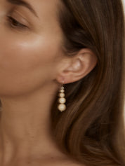 Remi Petite Beaded Earrings - White River Jasper | The UNDONE