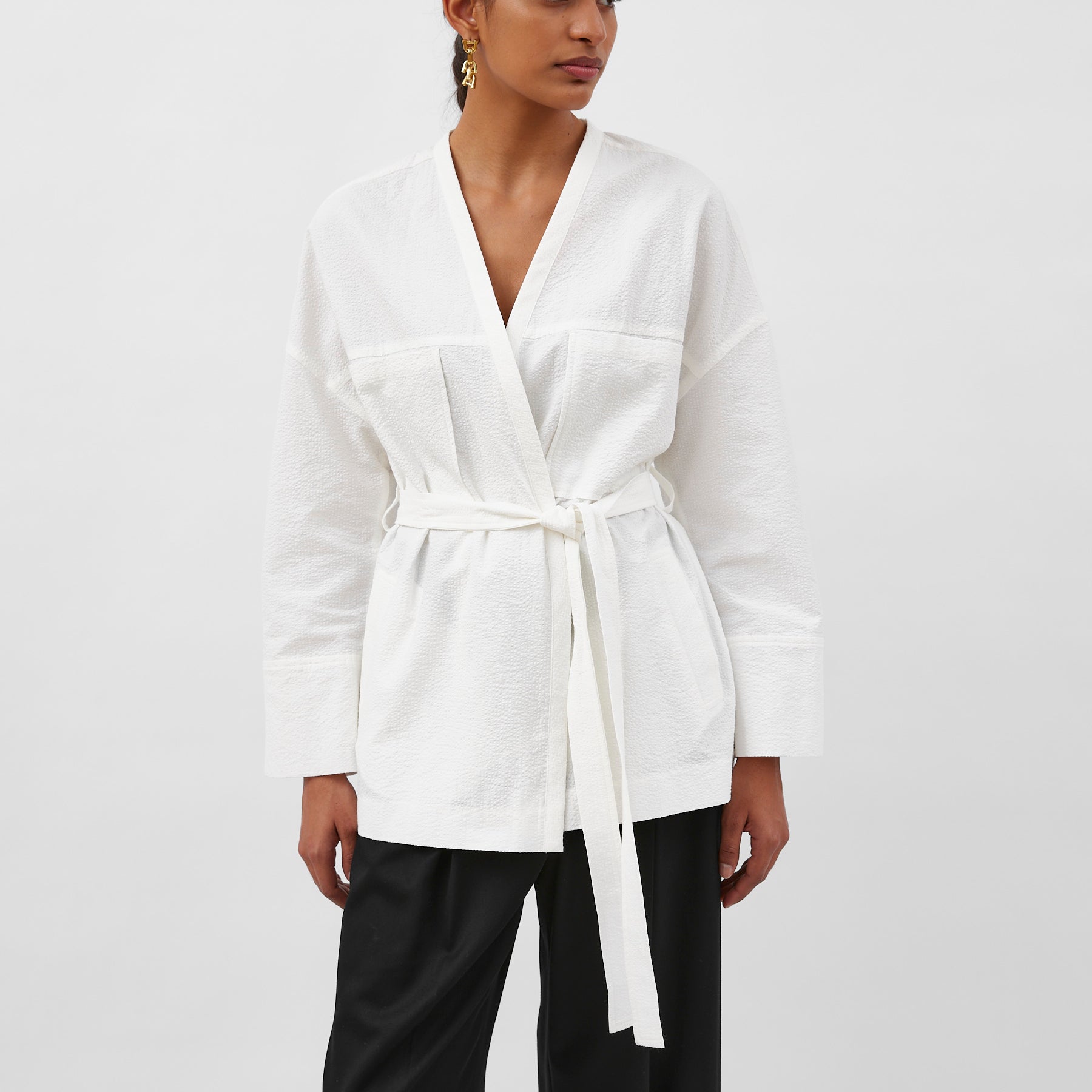 A.Emery | Errol Jacket in White Parchment | The UNDONE