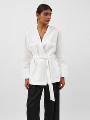 A.Emery | Errol Jacket in White Parchment | The UNDONE