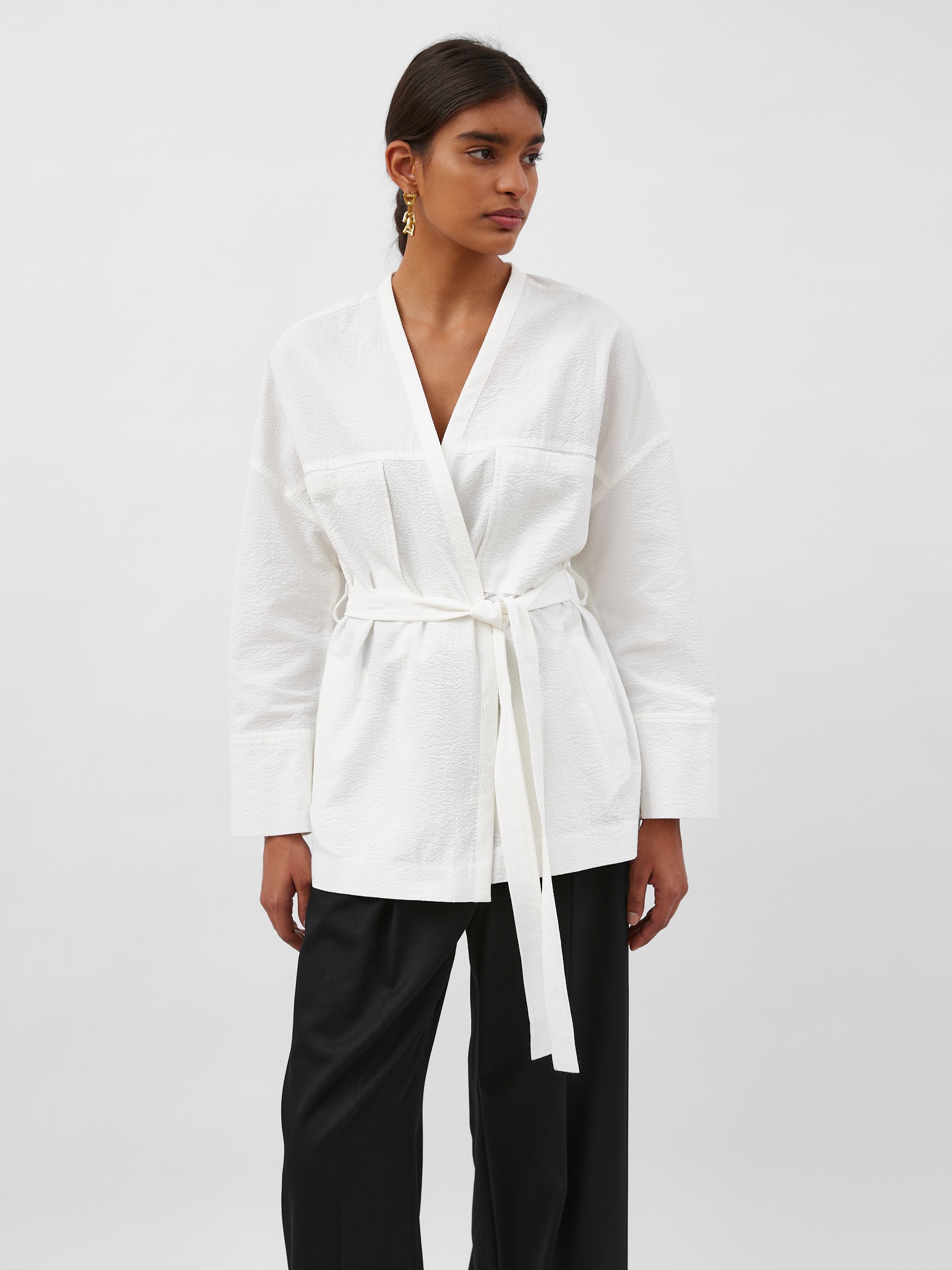 A.Emery | Errol Jacket in White Parchment | The UNDONE