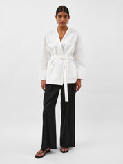A.Emery | Errol Jacket in White Parchment | The UNDONE