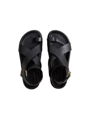 A.EMERY | Jalen Sandal in Black | The UNDONE