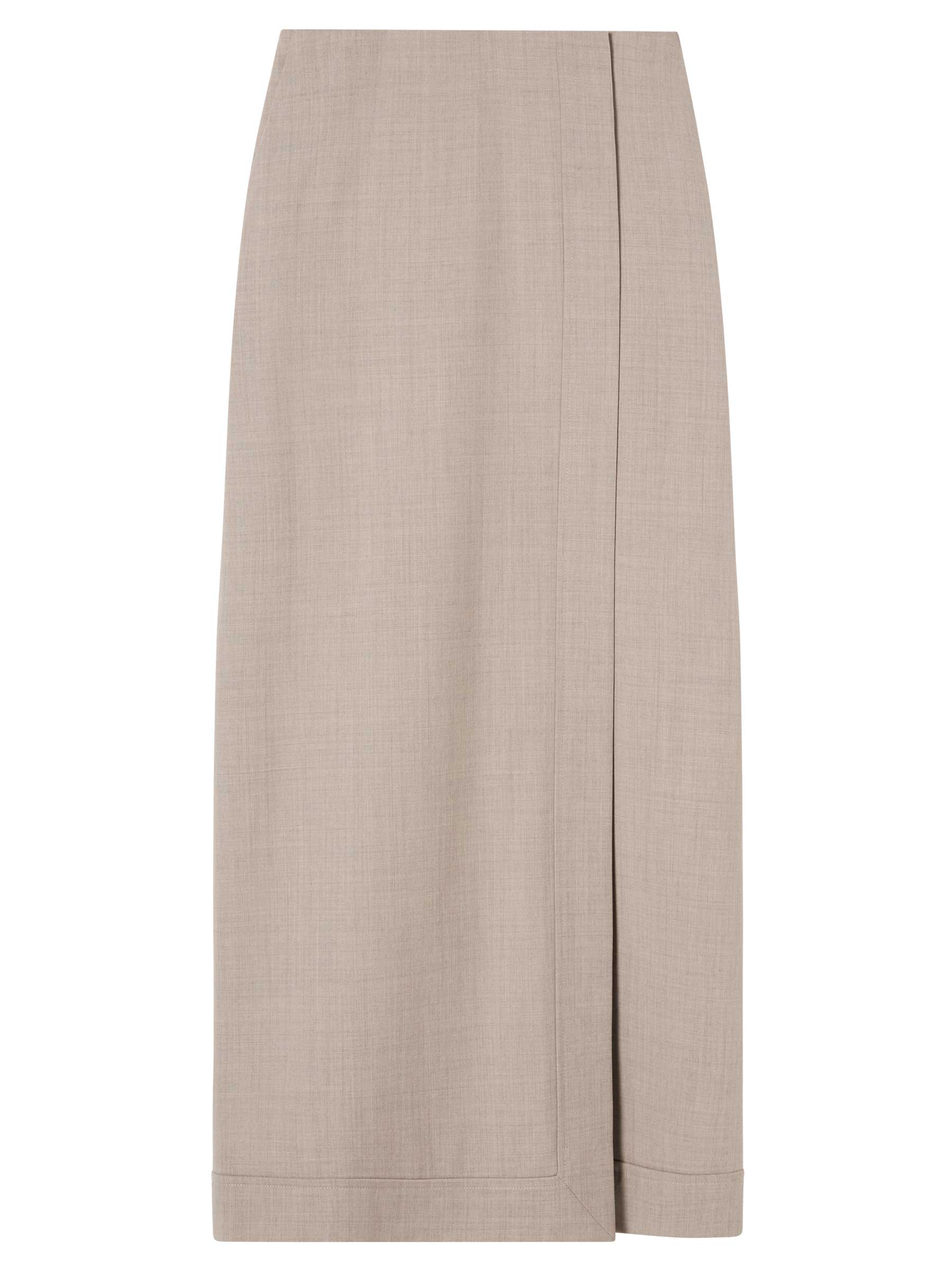A.Emery | Joan Wrap Skirt in Beige Almond | The UNDONE