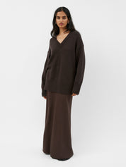 A.Emery | Lewis Knit in Chocolate Melange | The UNDONE