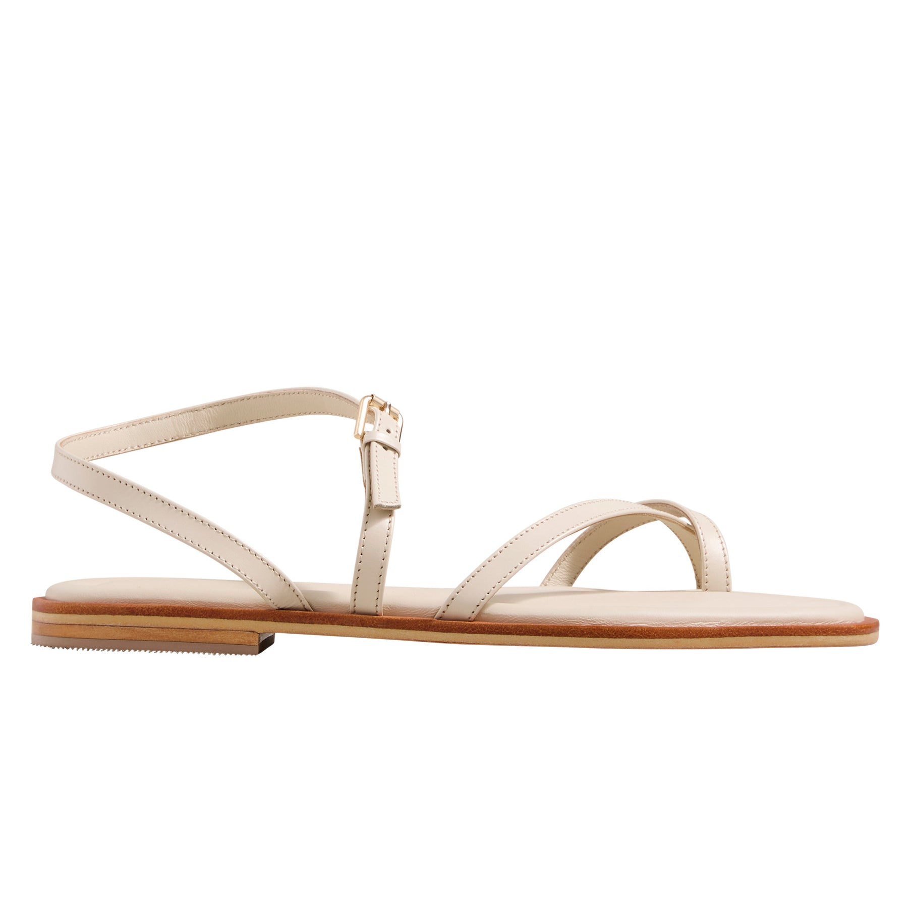 A.Emery | Lucia Sandal in Eggshell | The UNDONE