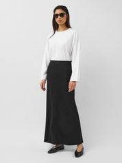 A.Emery | Riva Bias Skirt in Black | The UNDONE