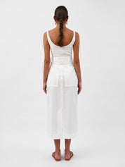 A.Emery | Ven Skirt in White Parchment | The UNDONE
