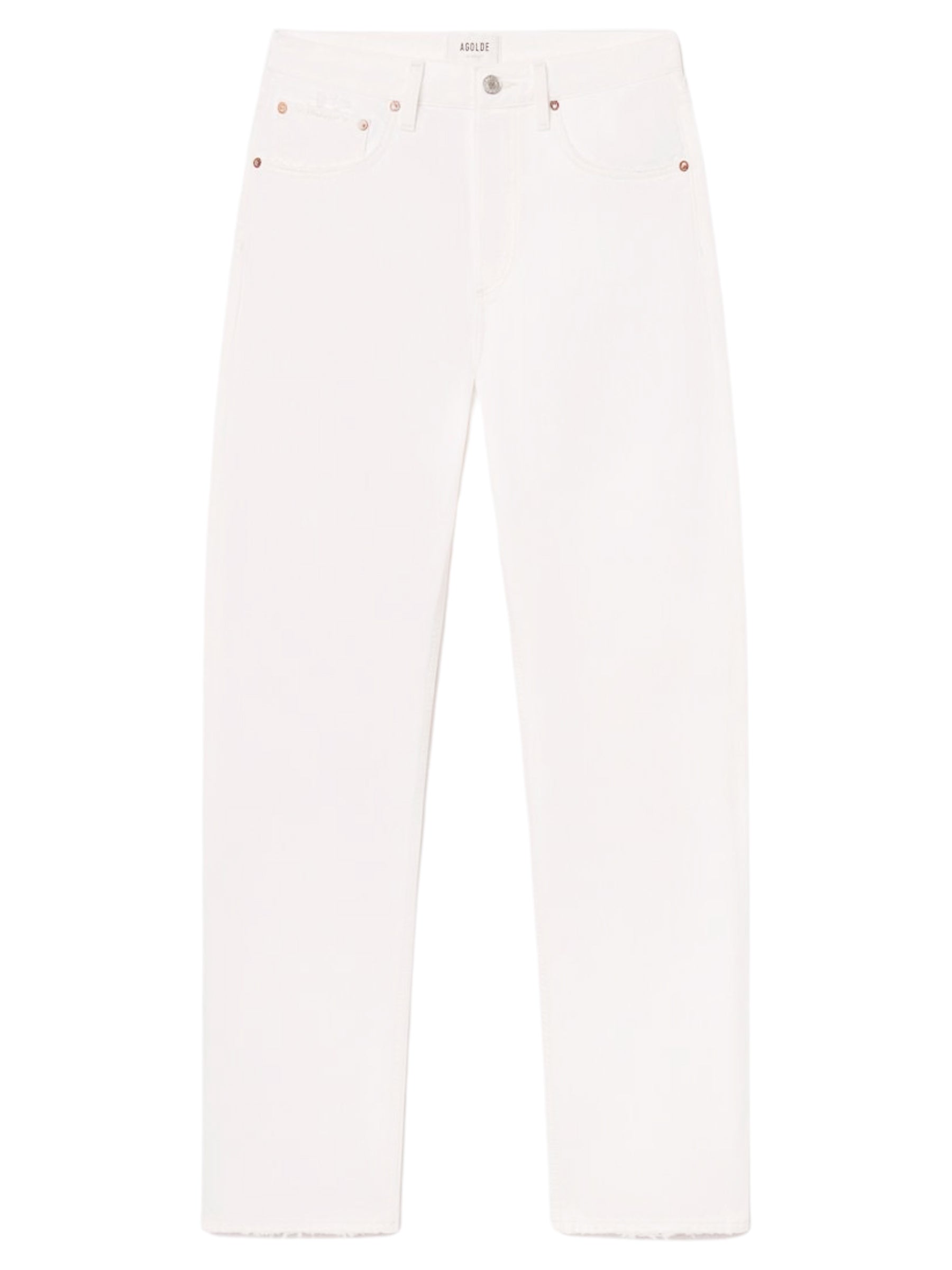 AGOLDE | Kelly Jean in White Milkshake | The UNDONE