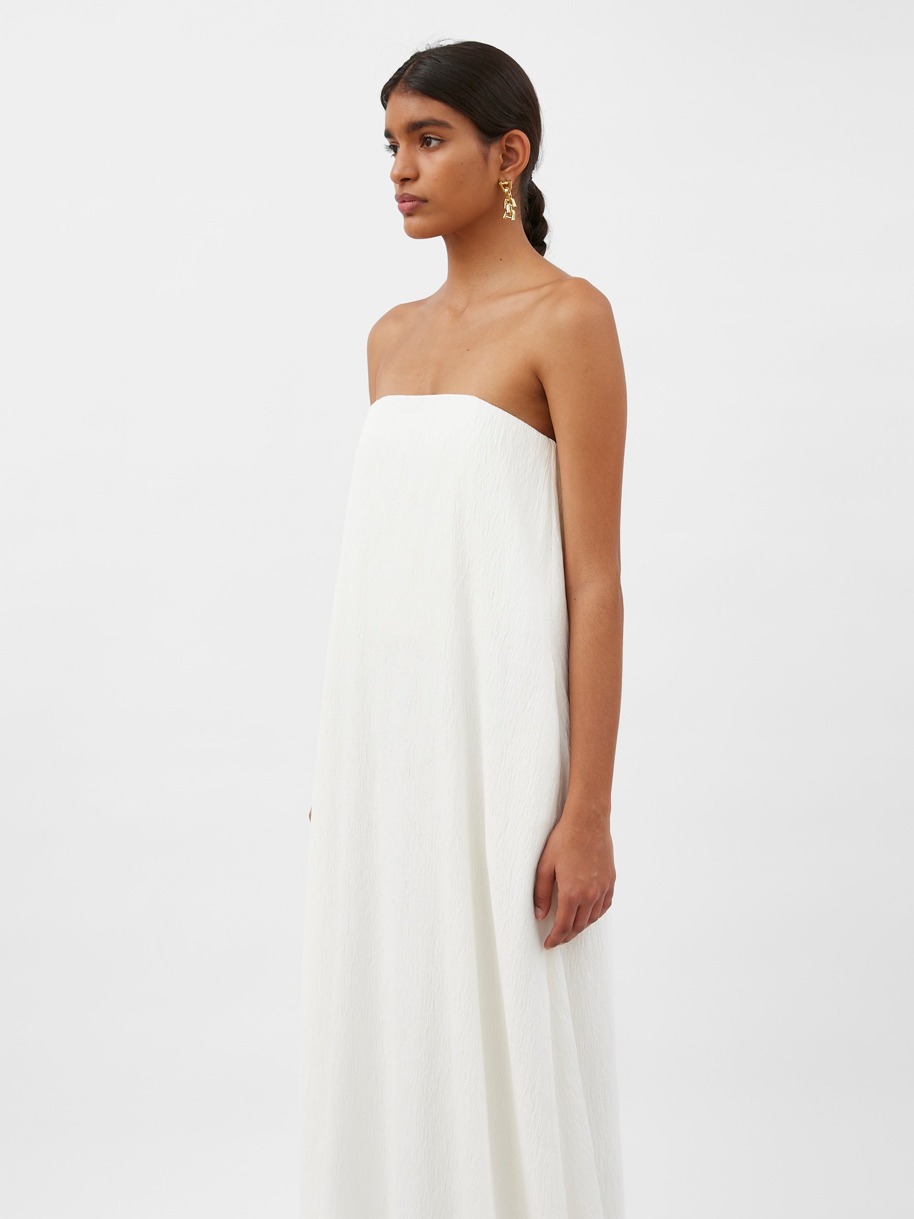 Anna Quan | Delfina Dress in White Carta | The UNDONE