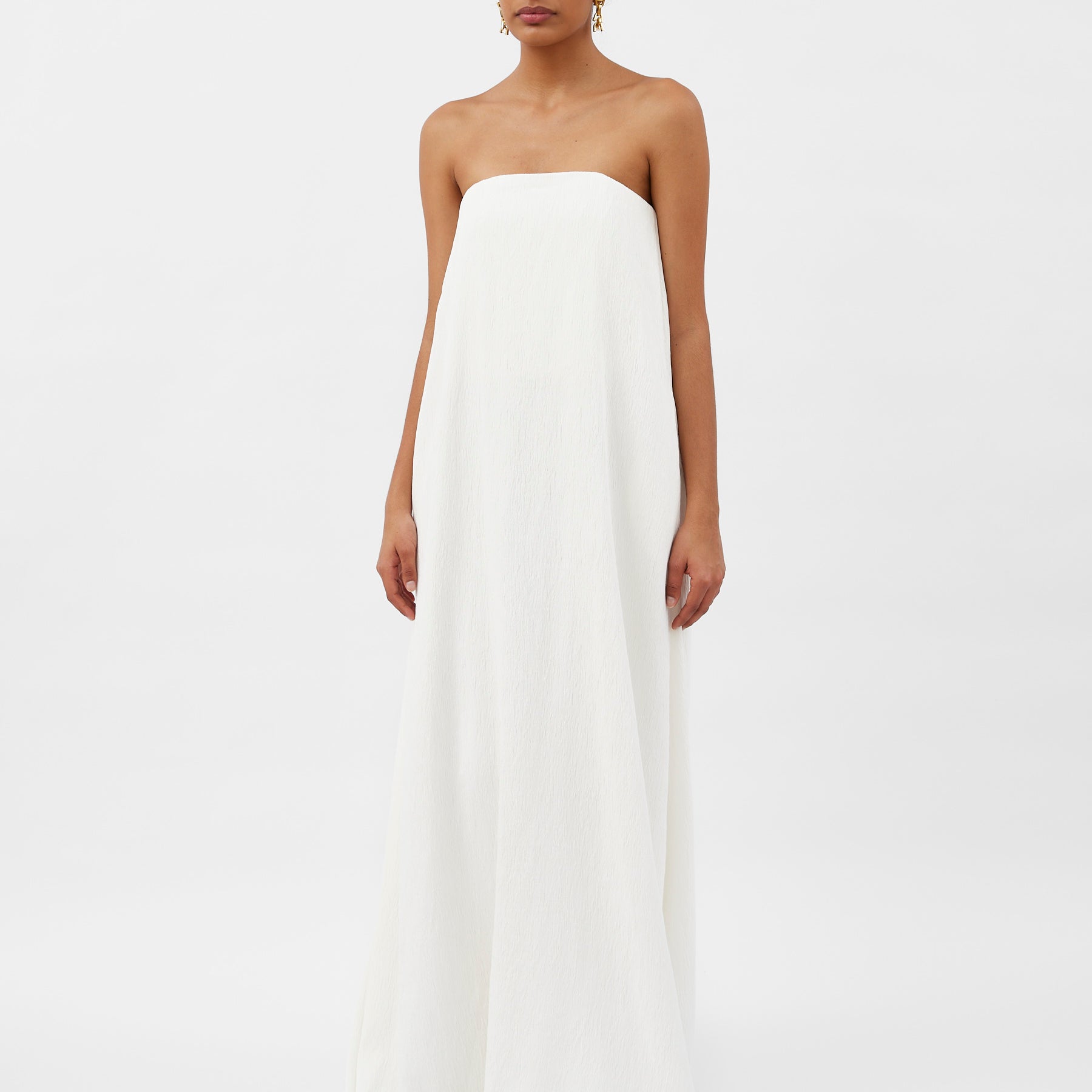 Anna Quan | Delfina Dress in White Carta | The UNDONE
