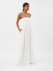 Anna Quan | Delfina Dress in White Carta | The UNDONE