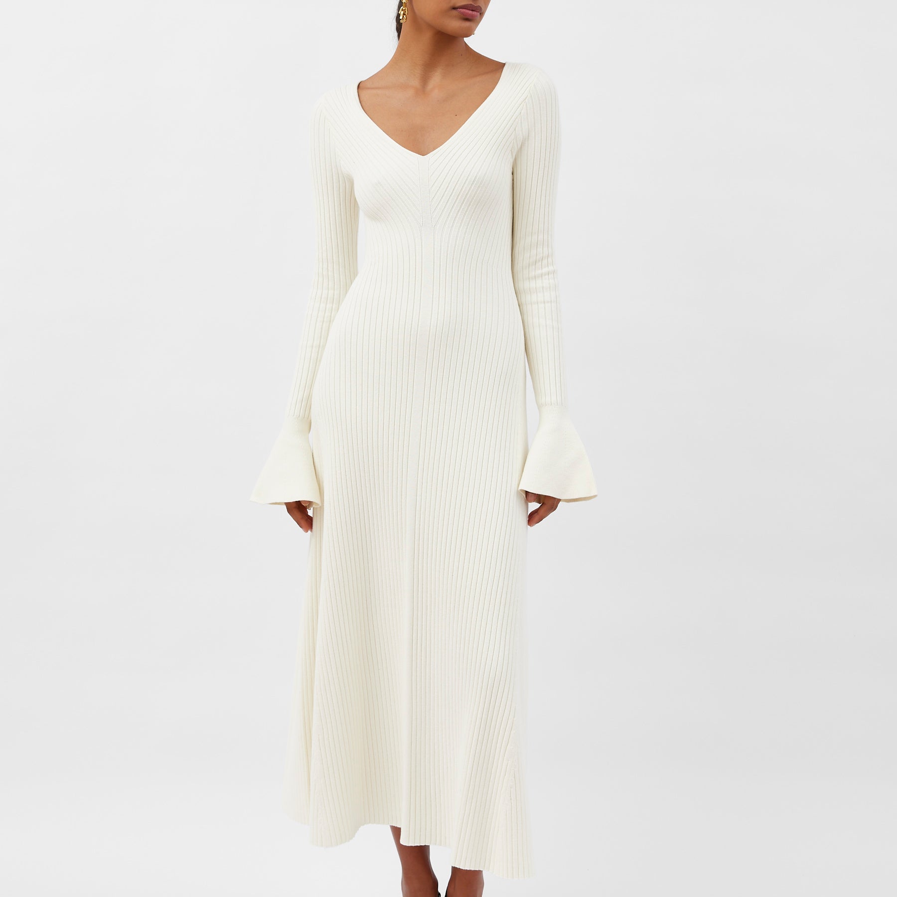 Anna Quan | Larissa Dress in White Silence | The UNDONE