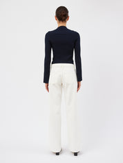 Arnsdorf | Chloe Top in French Navy | The UNDONE