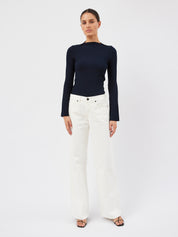 Arnsdorf | Chloe Top in French Navy | The UNDONE