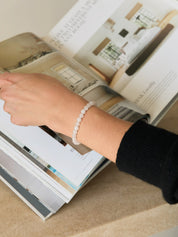 Balade | Alba Necklace in White Jade and 925 Sterling Silver | The UNDONE