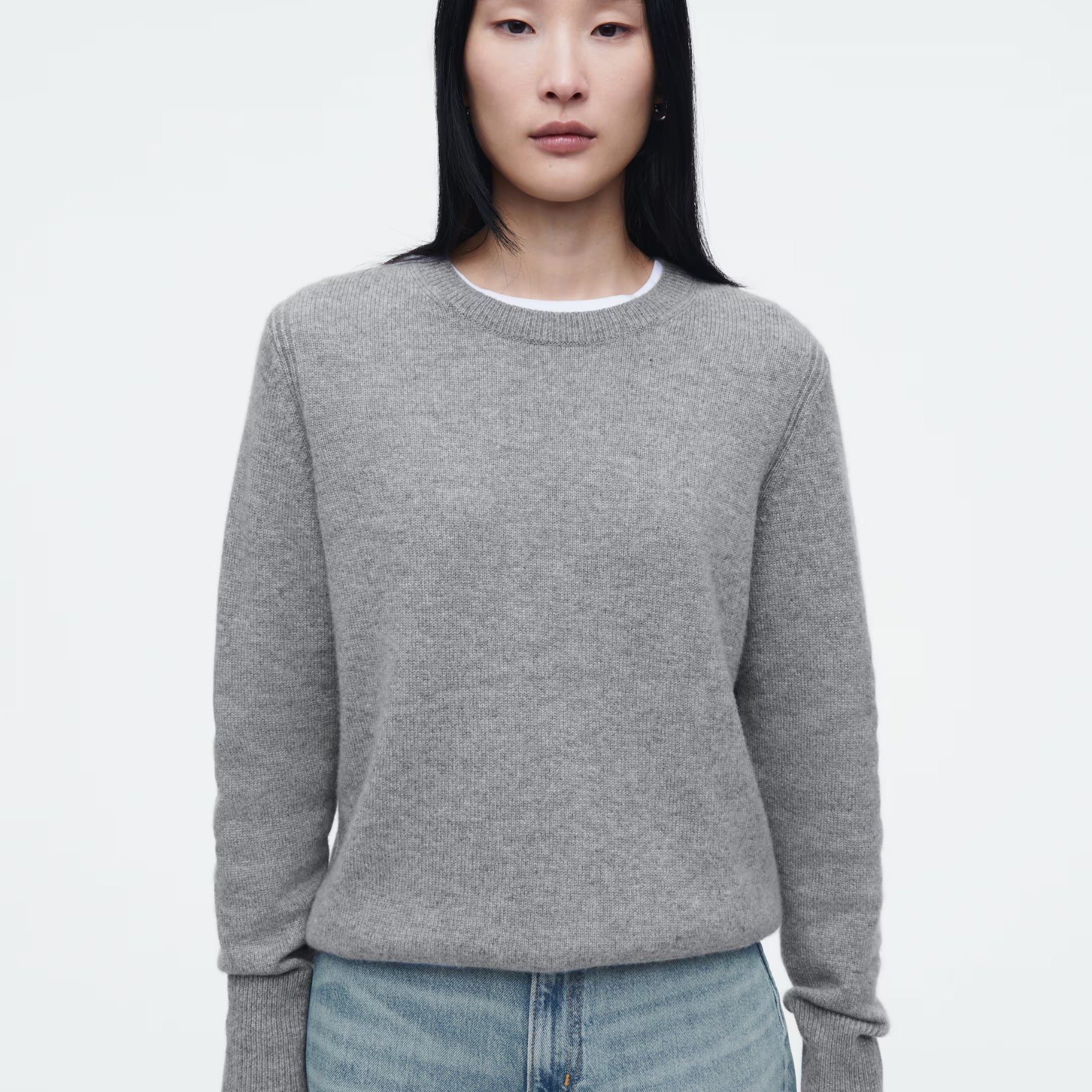 COS | Pure Cashmere Jumper in Grey | The UNDONE