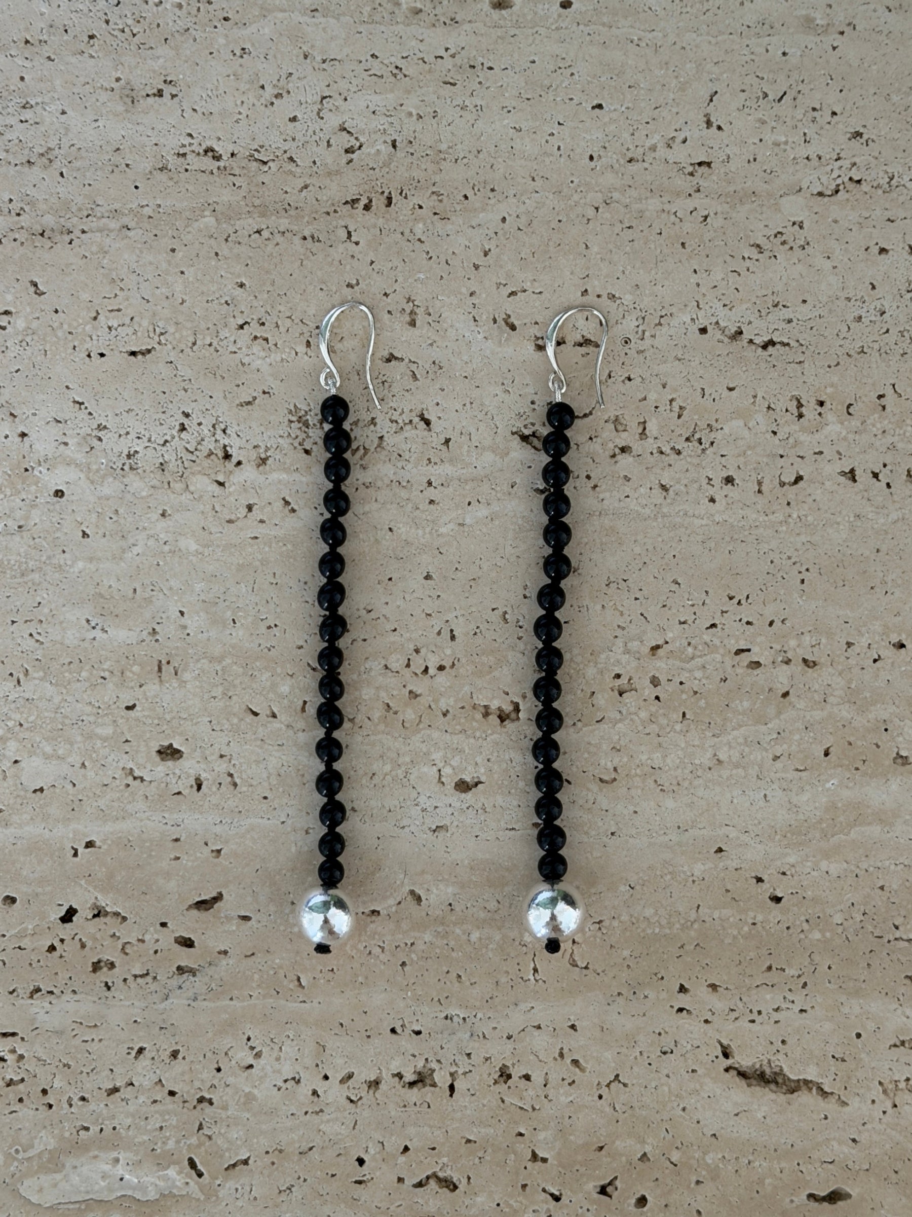 Cait Earrings - Black Onyx | The UNDONE