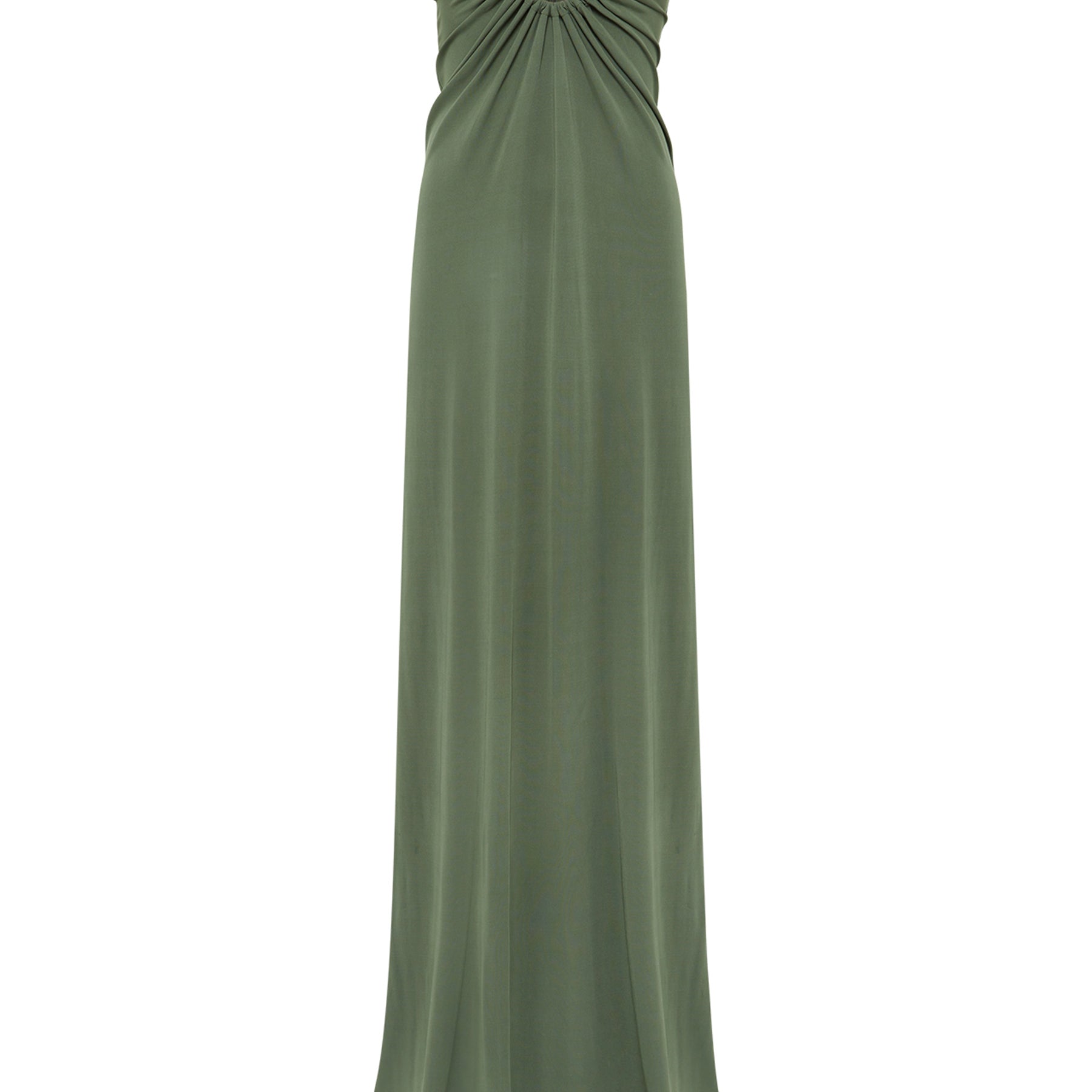 Christopher Esber | Arced Palm Strapless Dress Bottle Green  | The UNDONE