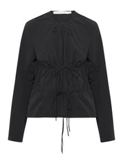 Christopher Esber | Calero Tie Front Top in Black | The UNDONE